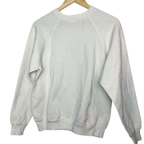 Vintage Tultex Women's M Blue Jay Print Crewneck Sweatshirt‎ Floral Grannycore - Picture 7 of 8